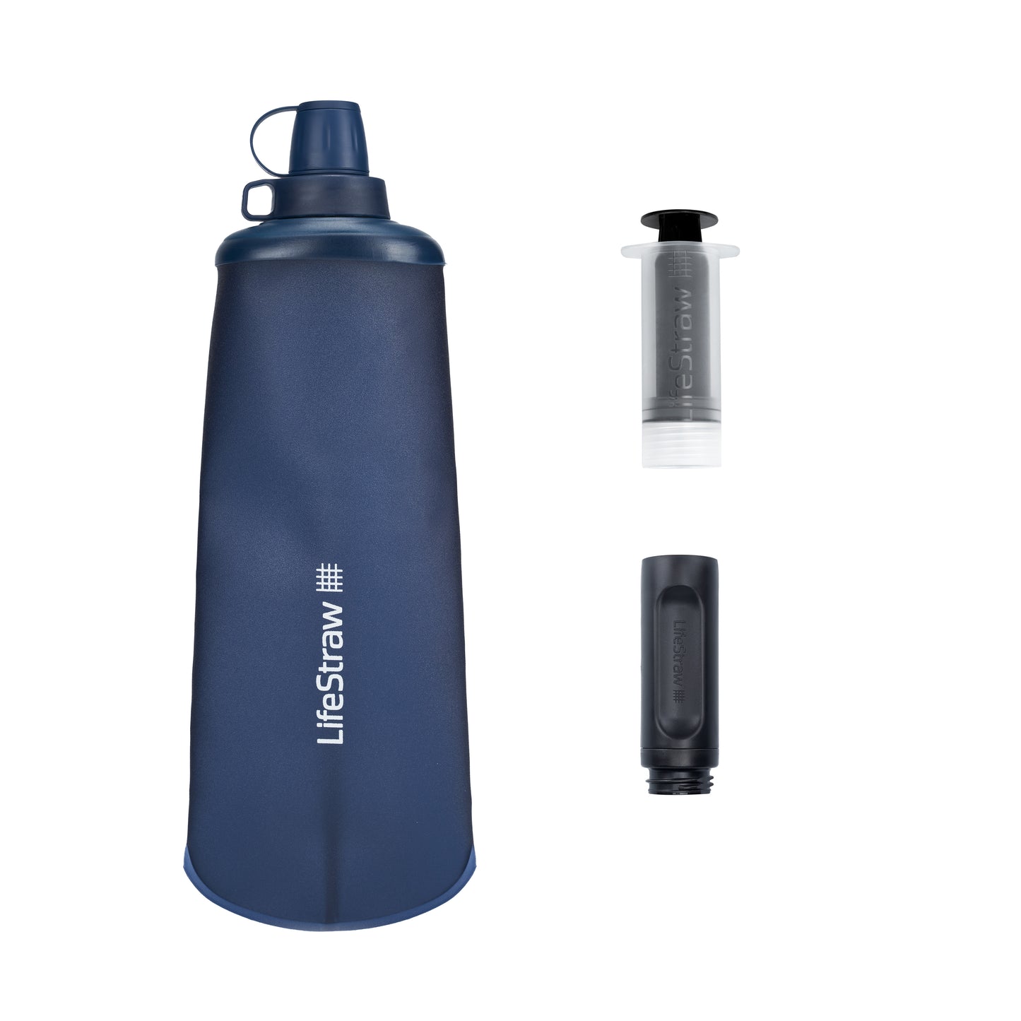 Peak Series Collapsible Squeeze Water Bottle Filter System