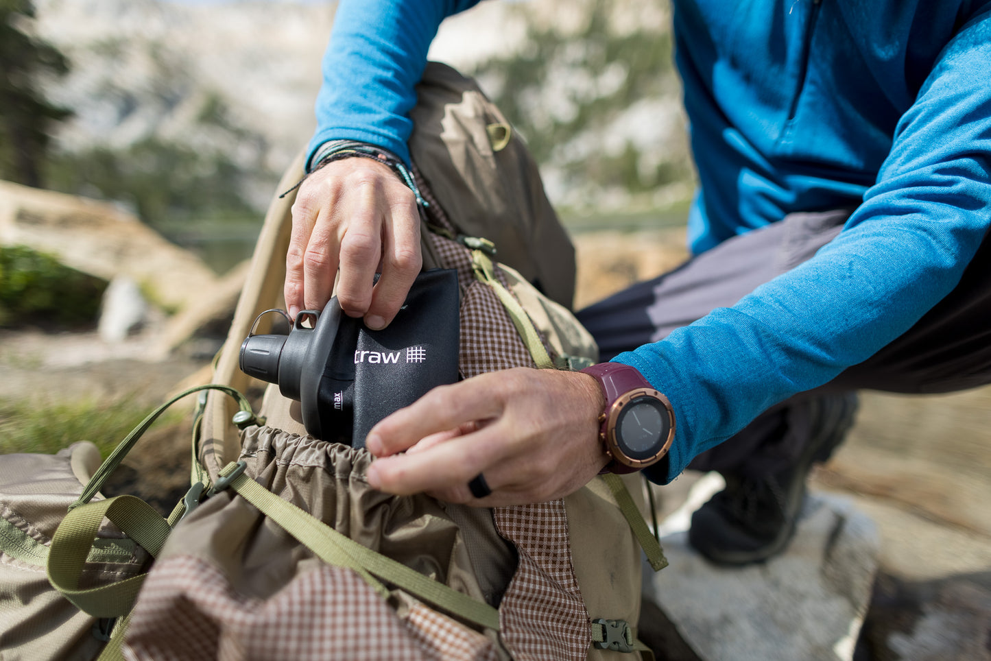 Peak Series Collapsible Squeeze Water Bottle Filter System