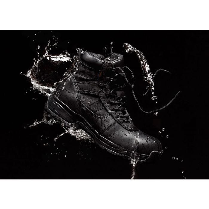 Series 100 8" Waterproof Side Zip Boot Black