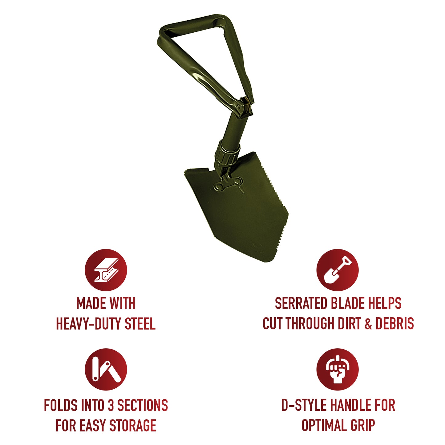 Deluxe Tri-fold Shovel